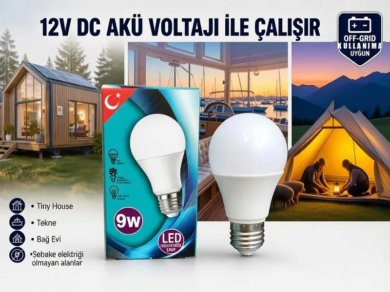 9W DC 12V LED ampul
